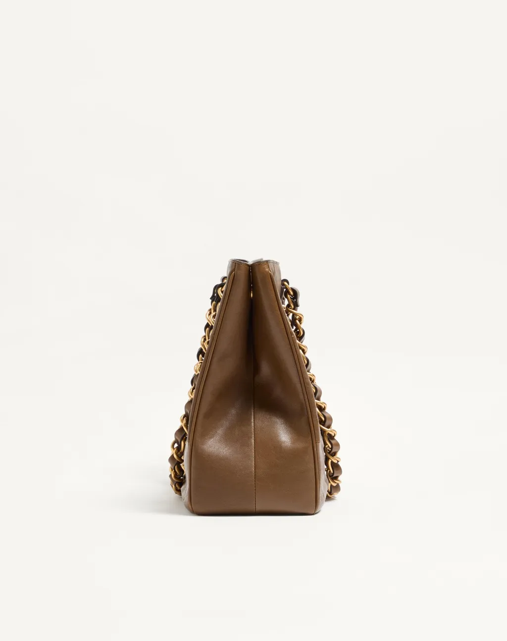 Valentino Laseine Vlogo Signature Chevron Patterned Tote Bag