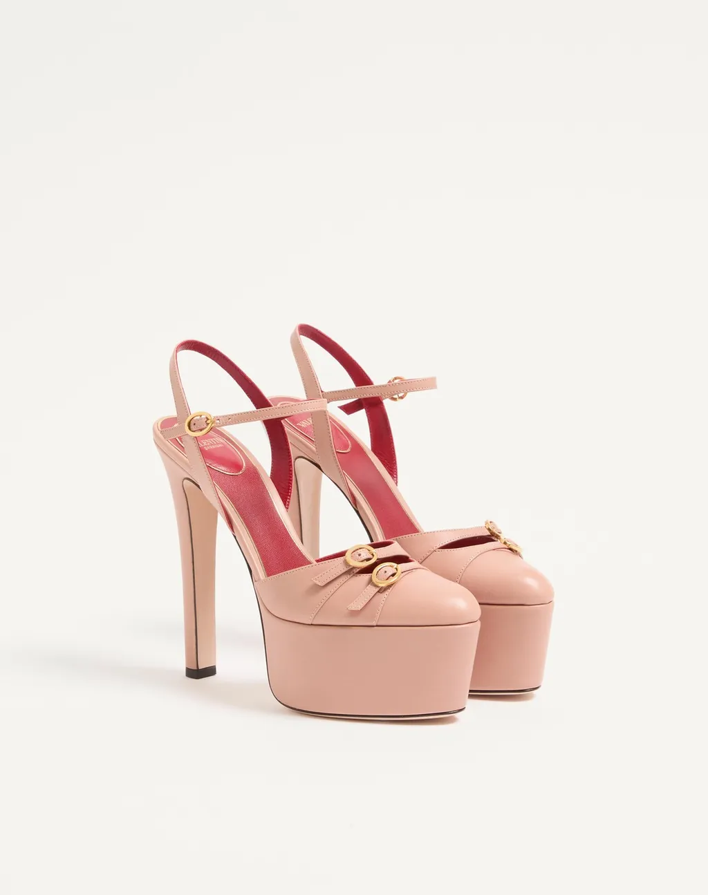 Crasher Platform Pumps In Kidskin 145Mm