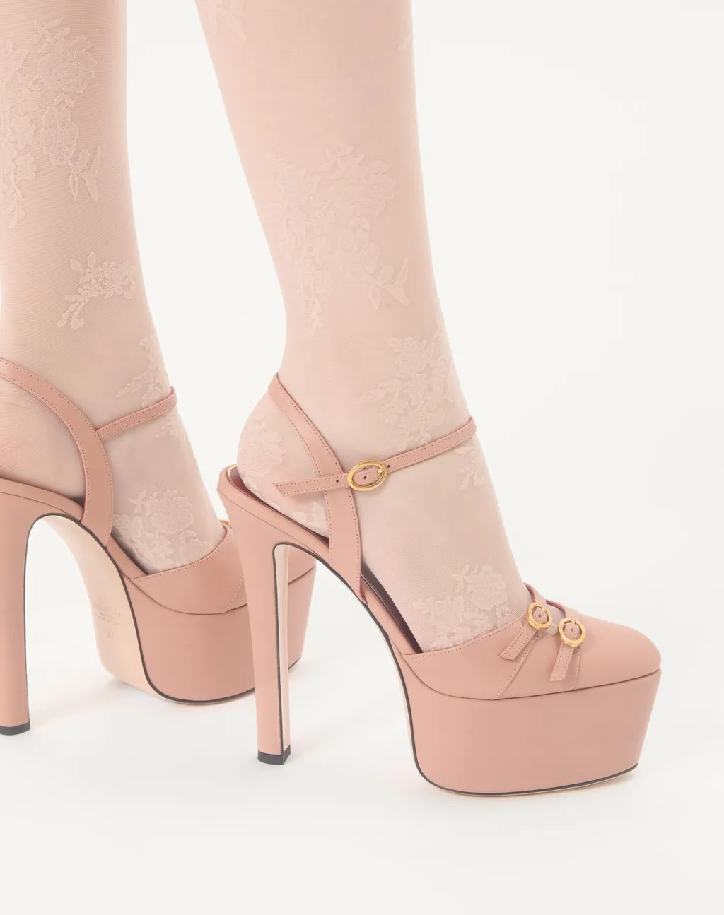 Crasher Platform Pumps In Kidskin 145Mm
