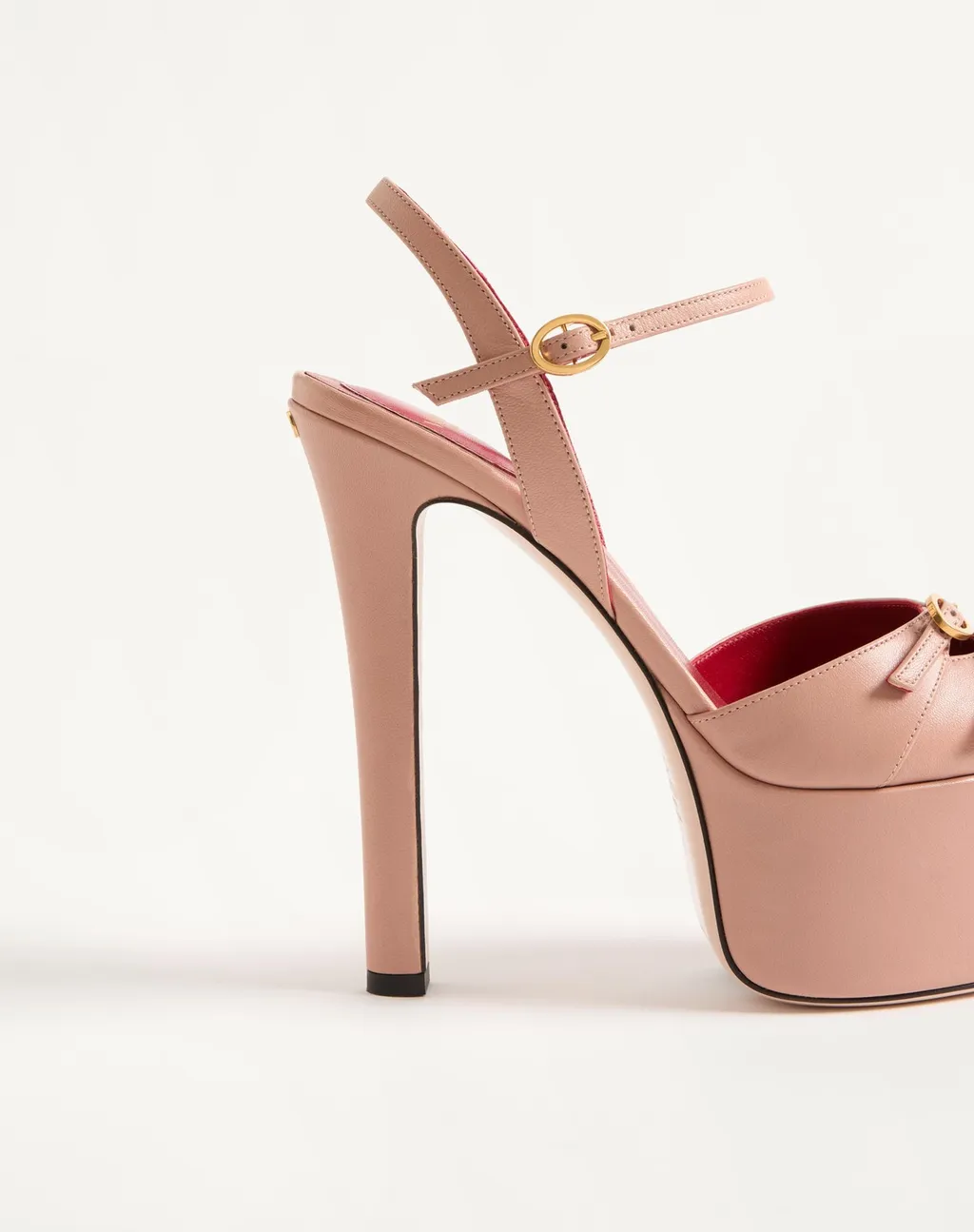 Crasher Platform Pumps In Kidskin 145Mm