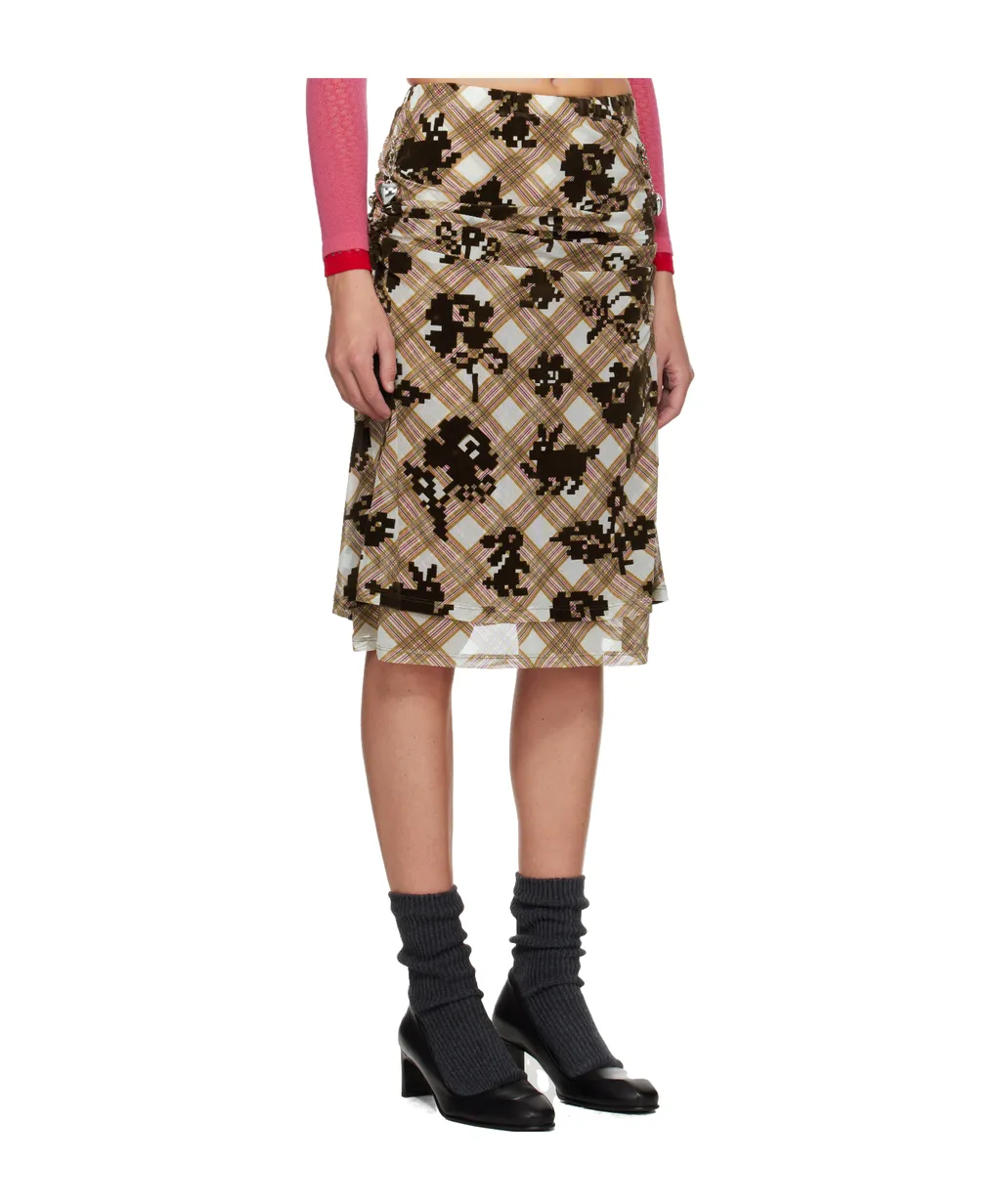 Sonicscape Mesh Midi Skirt