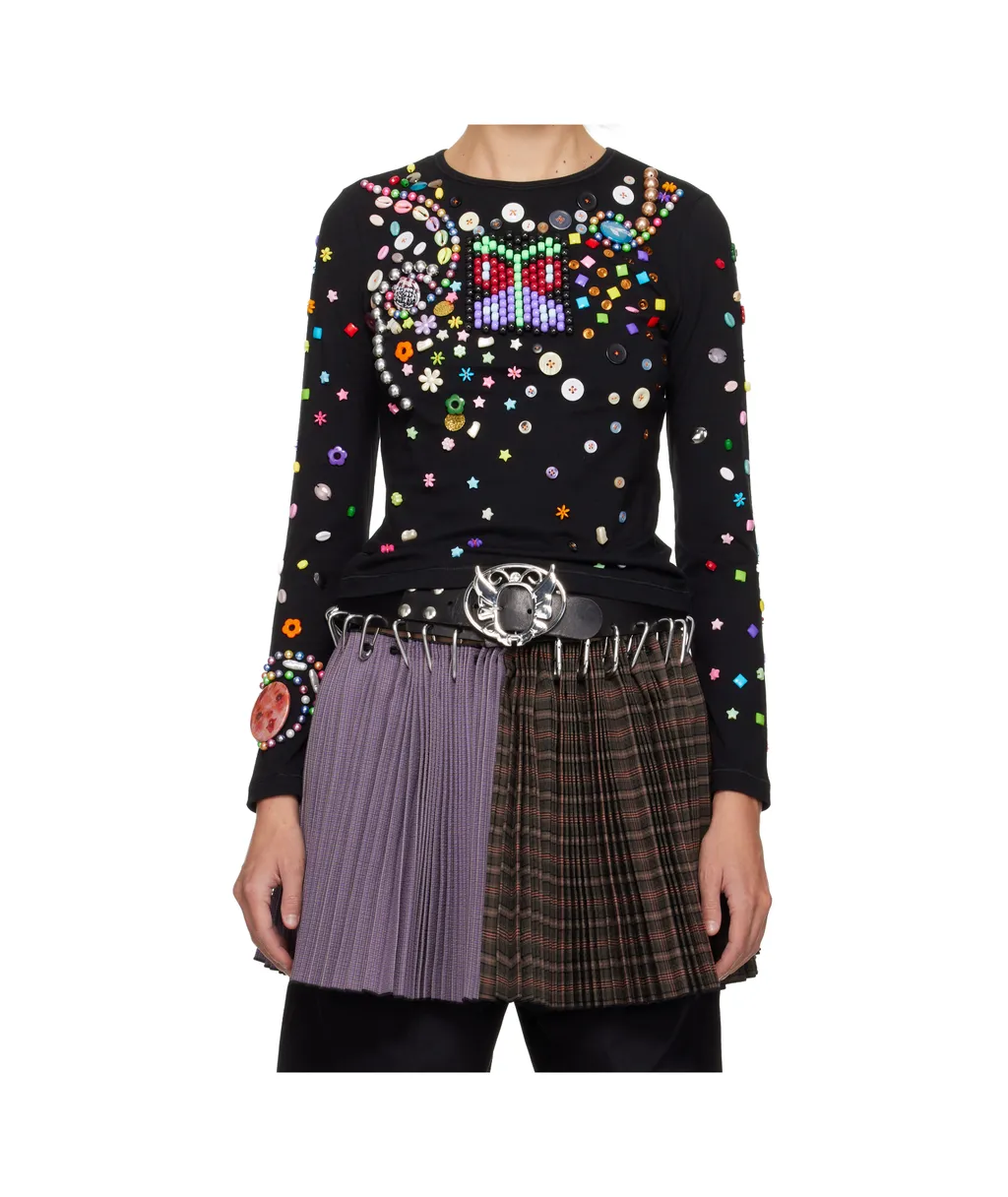 Night Defunct Beaded T-Shirt