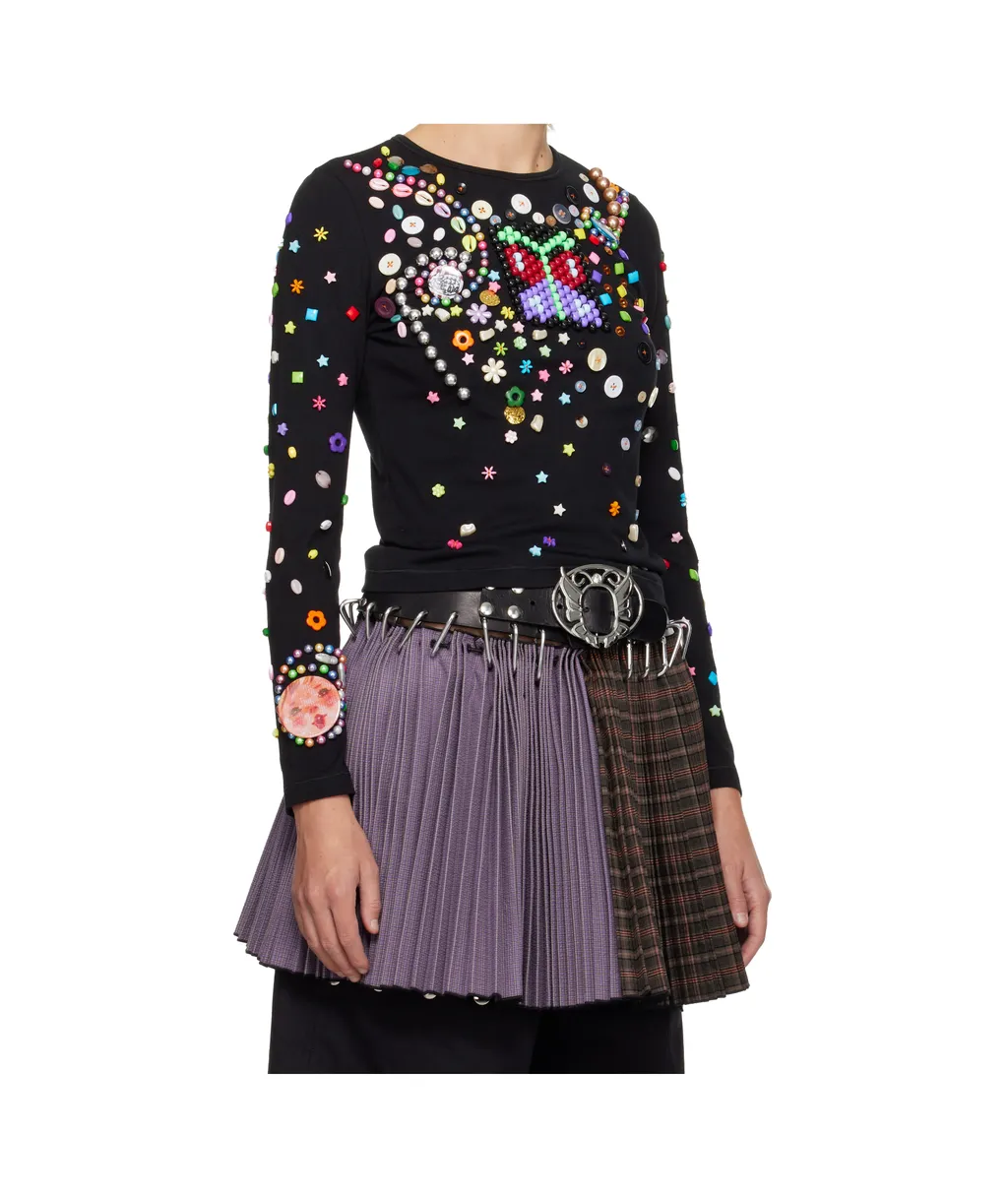 Night Defunct Beaded T-Shirt