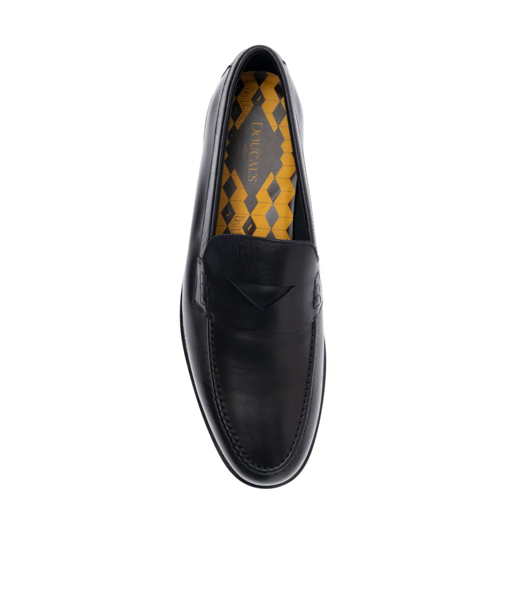 Doucal's Slip-On Almond Toe Loafers