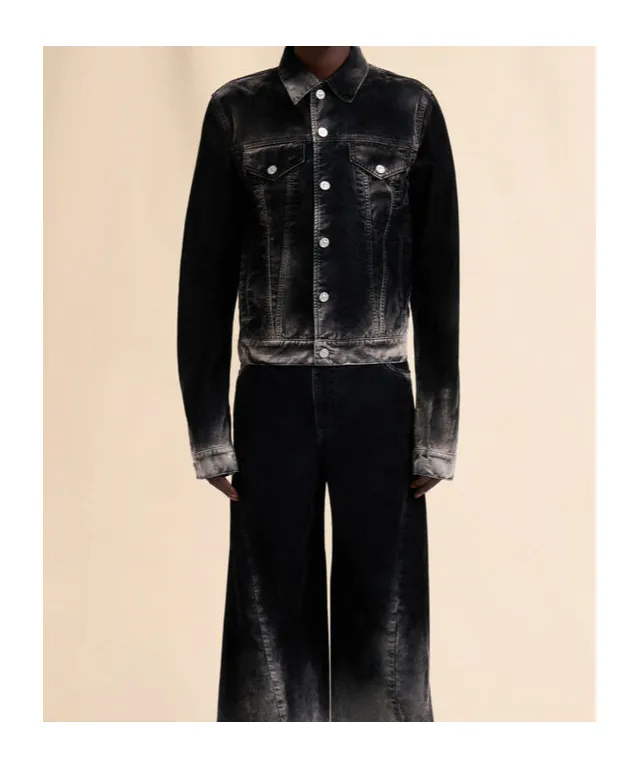 Marni Flocked Denim Trucker Jacket