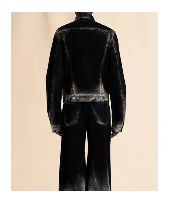 Marni Flocked Denim Trucker Jacket