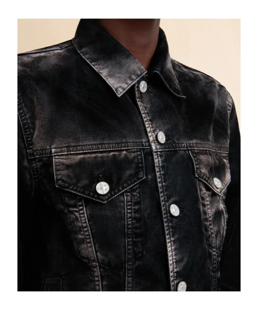 Marni Flocked Denim Trucker Jacket