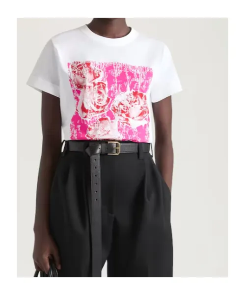Givenchy Flowers Printed Crewneck T-Shirt