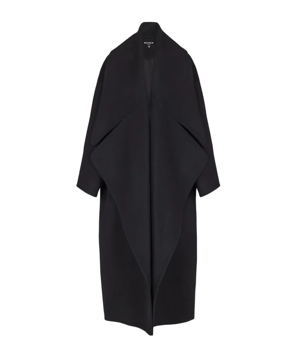 Balmain Collared Oversize Coat