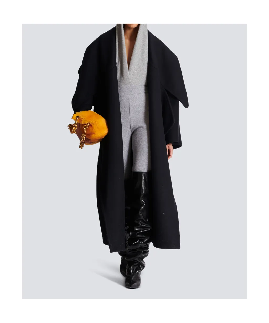 Balmain Collared Oversize Coat