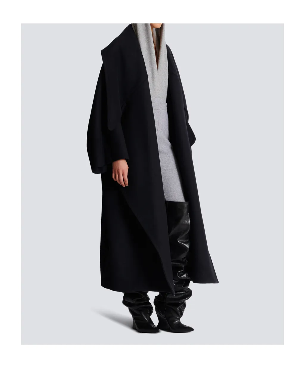 Balmain Collared Oversize Coat