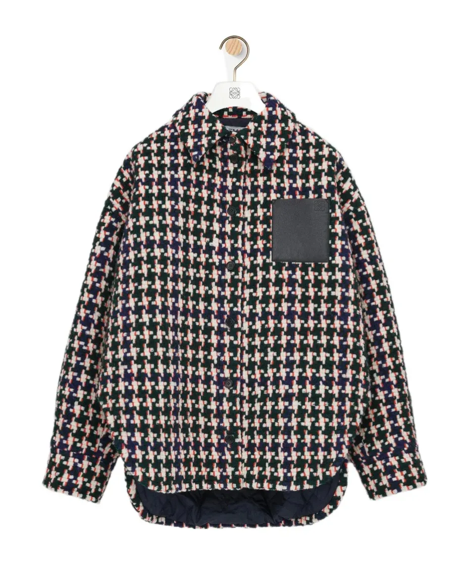 Loewe Houndstooth Oversized Overshirt
