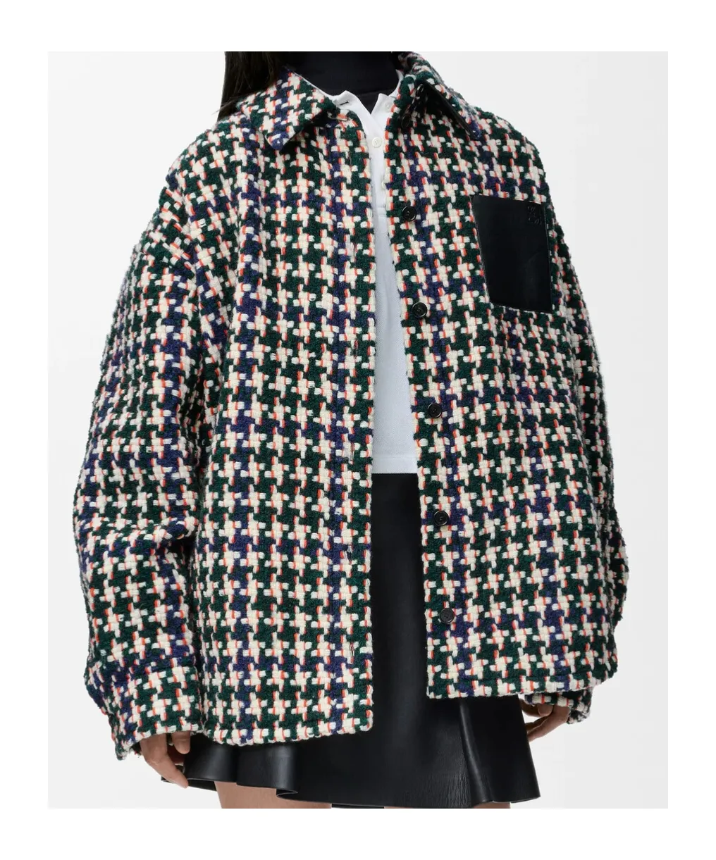 Loewe Houndstooth Oversized Overshirt