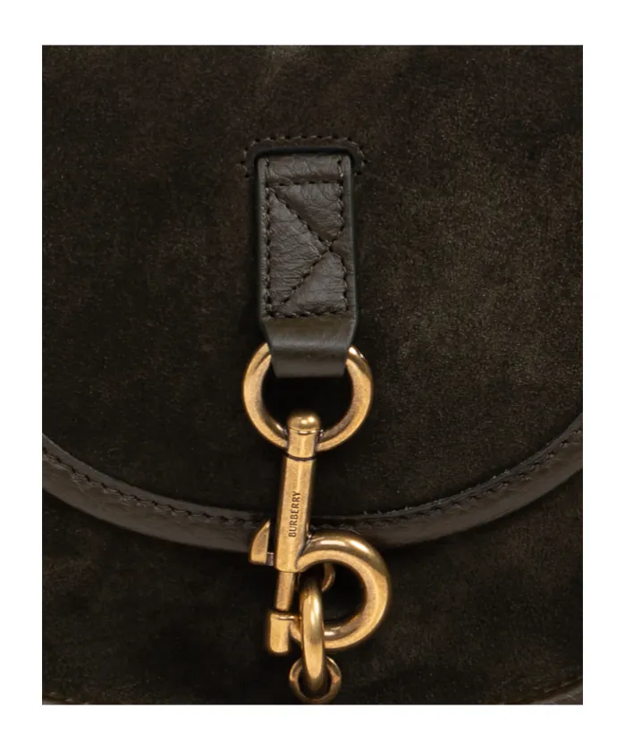 Burberry Clip Foldover-Top Mini Shoulder Bag