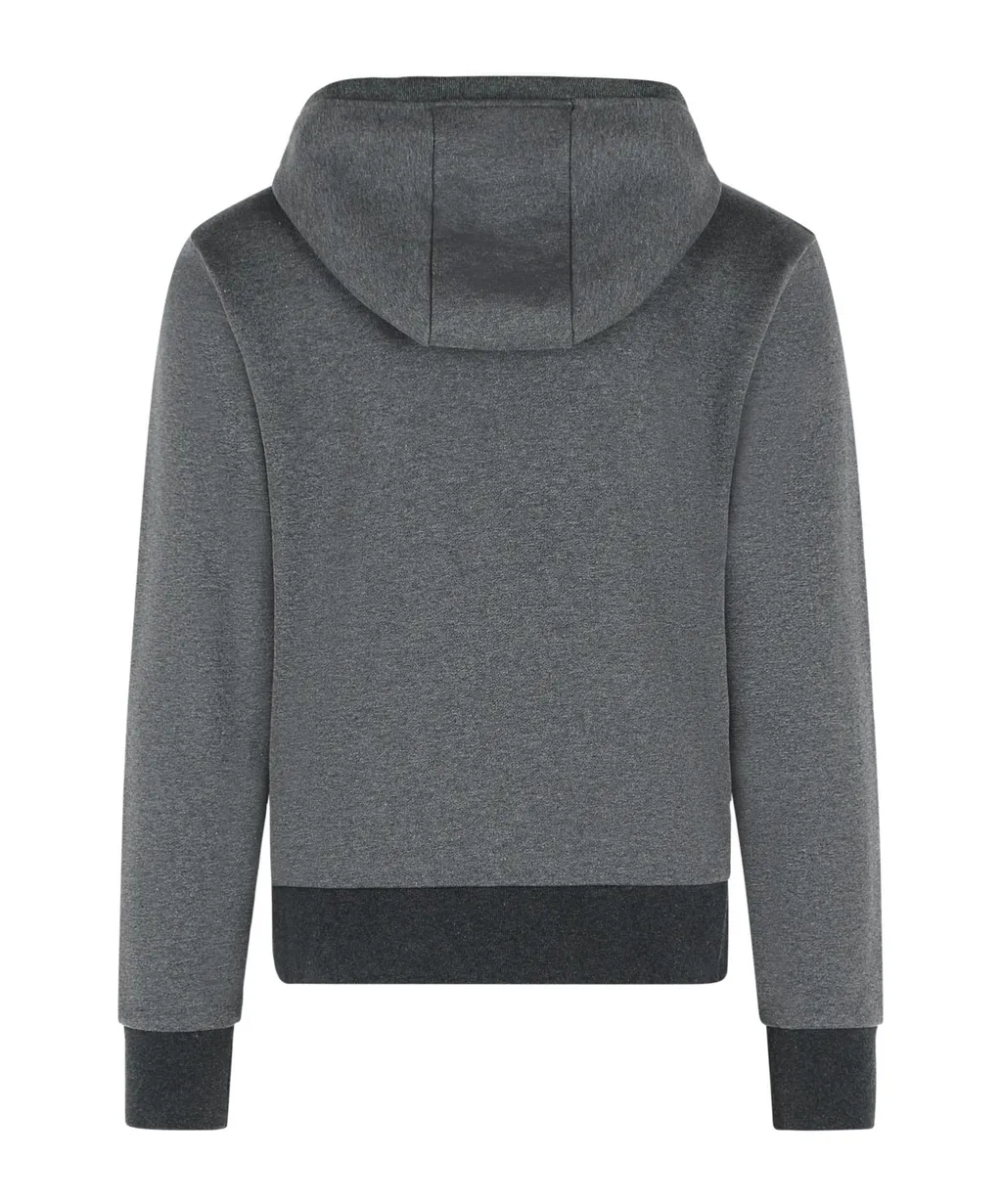 Thom Browne Logo Patch Zip-Up Hoodie