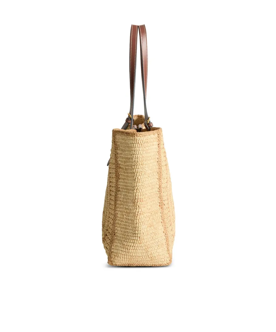 Anya Hindmarch Large Bow-Detail Raffia Tote Bag
