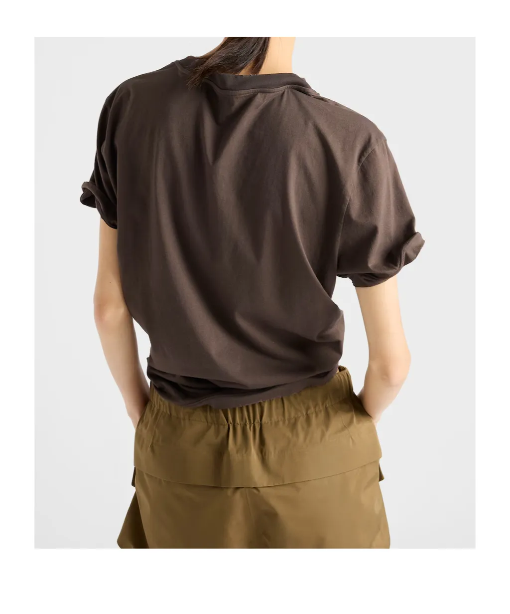 Triangle-Logo Crew-Neck T-Shirt