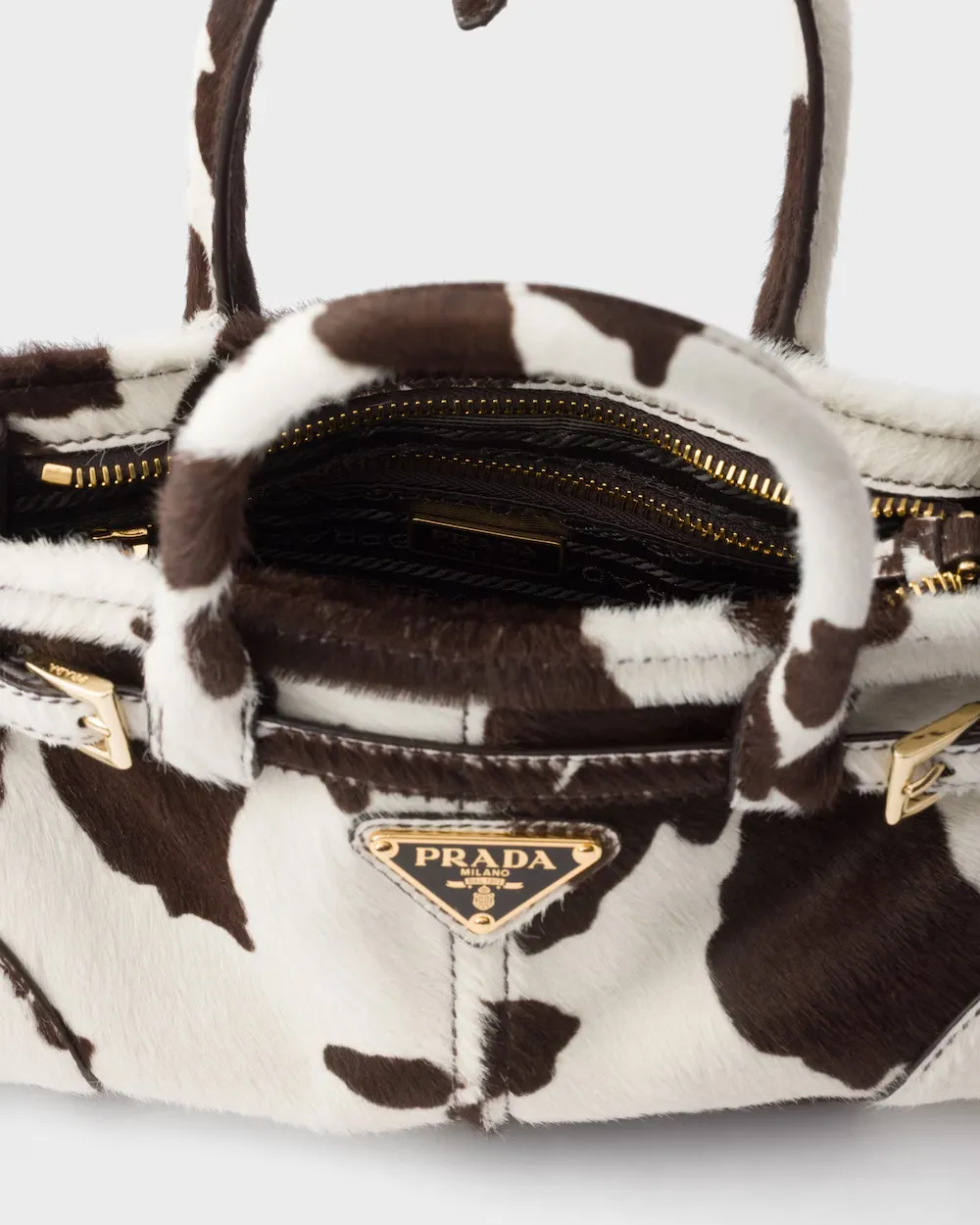 Prada Bonnie Mini Printed Leather Handbag