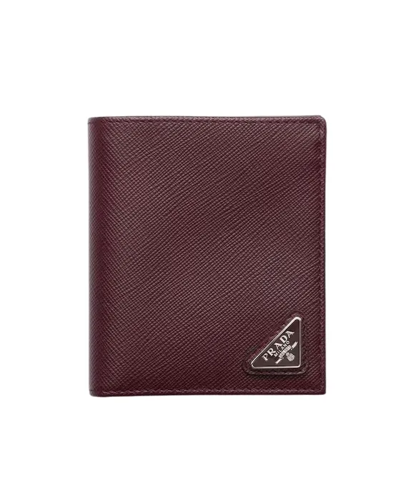 Prada Triangle Logo Bifold Wallet