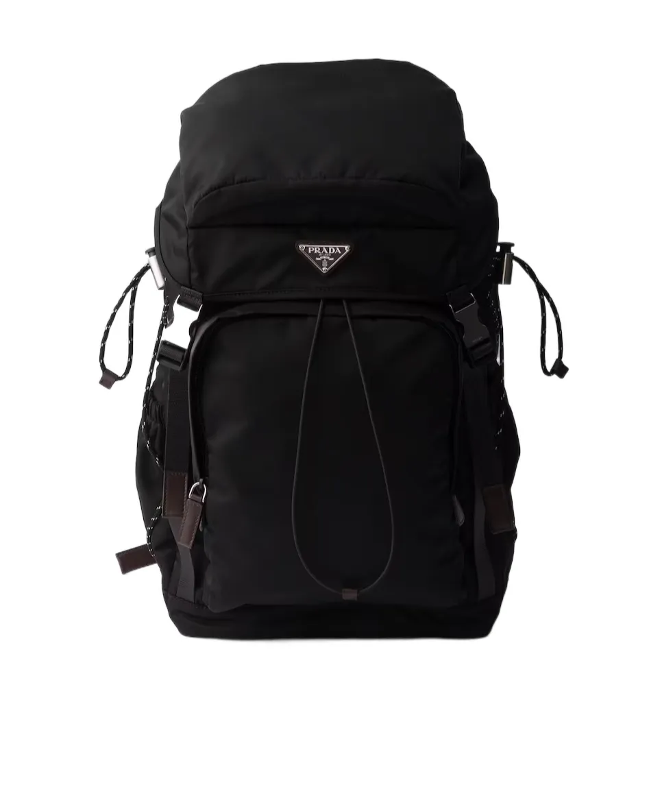 Prada Speedrock Re-Nylon And Leather Backpack