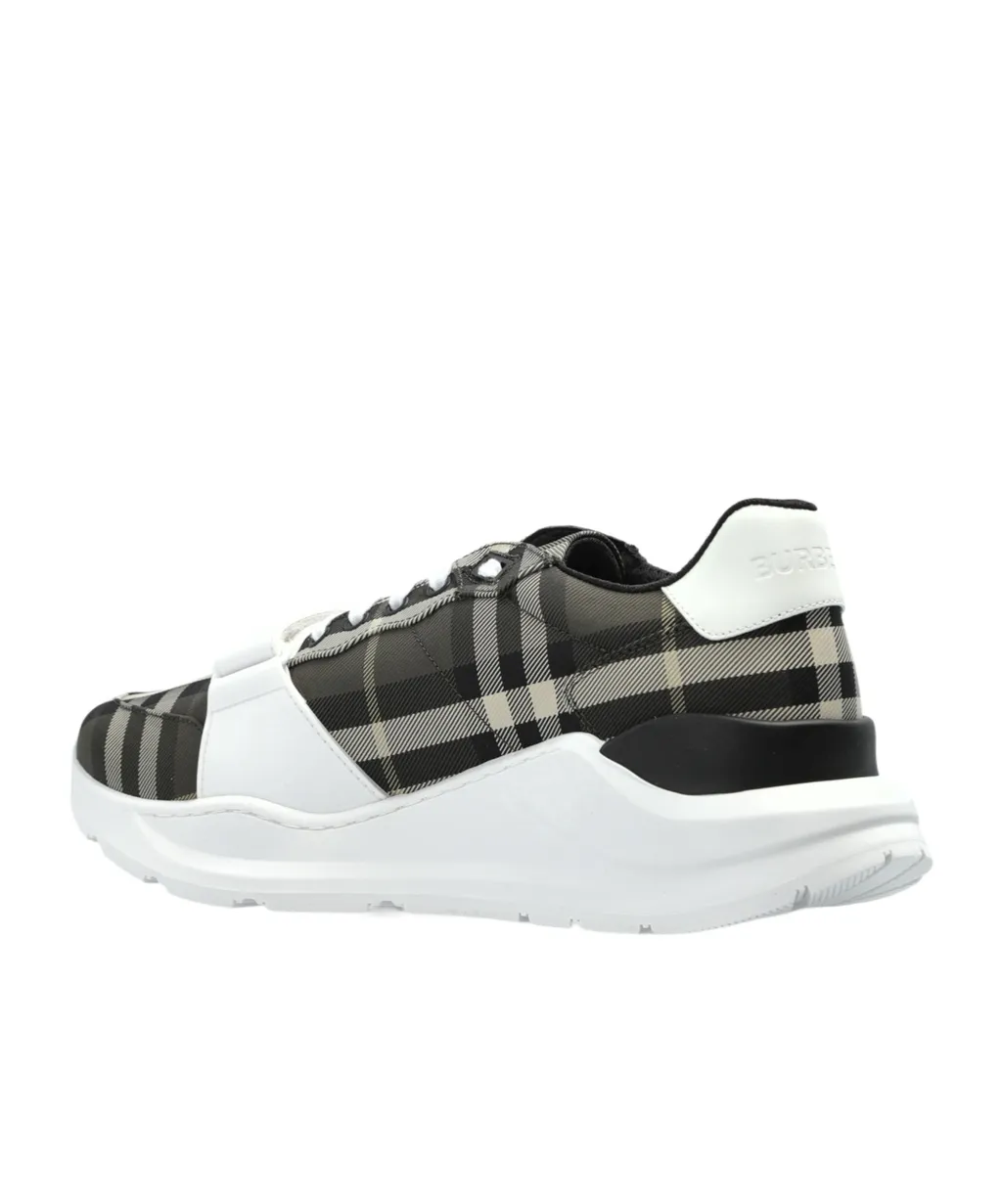 Burberry Checked Lace-Up Sneakers