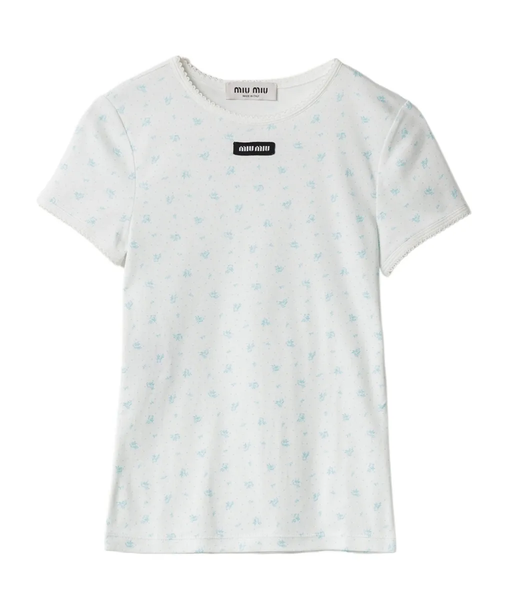 Ribbed Jersey T-Shirt