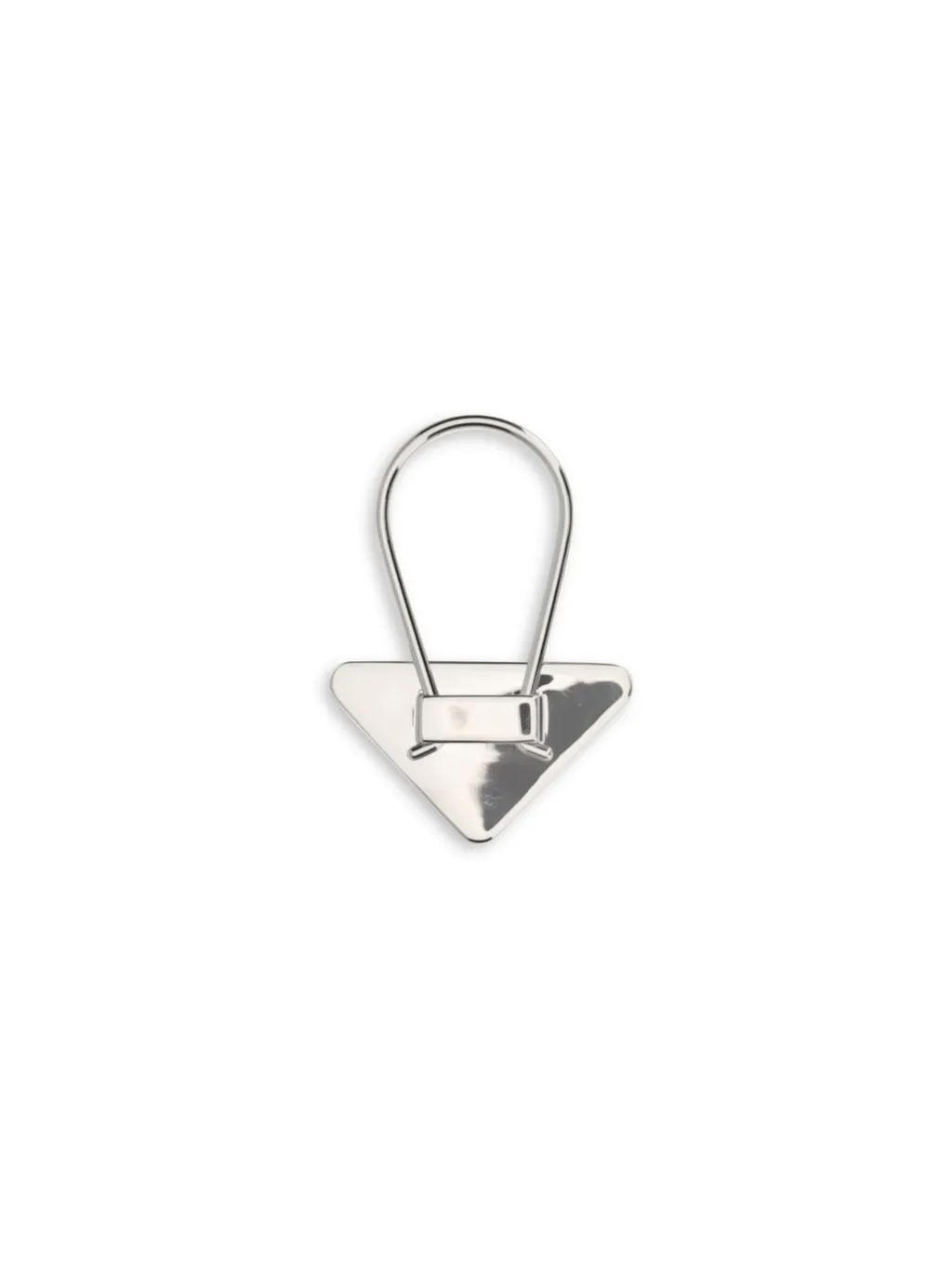 Prada Triangle-Logo Keychain