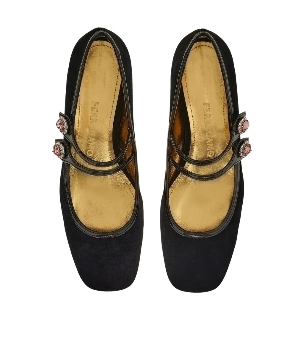 Ferragamo Embellished Mary Jane Shoes