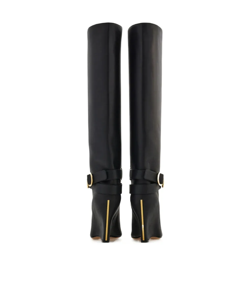 Knee High Boot With Wedge Heel