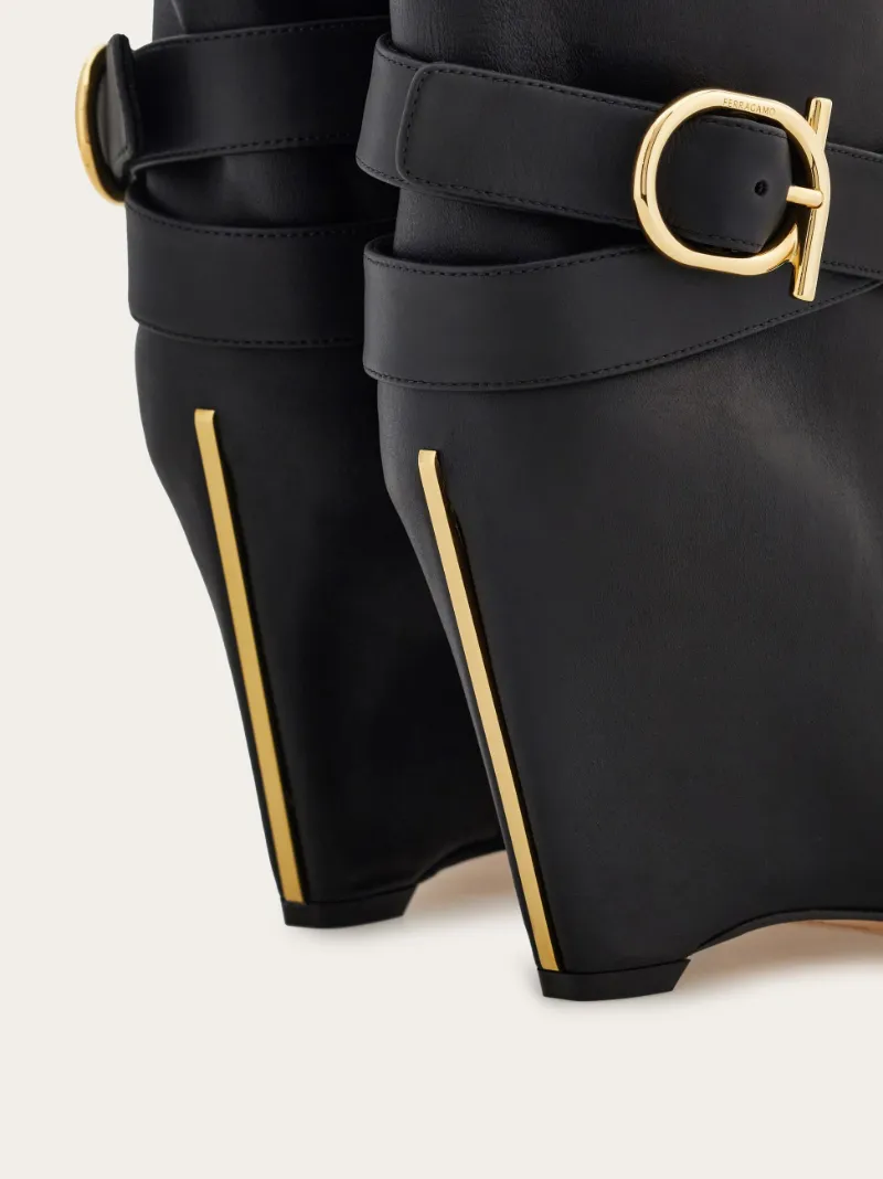 Knee High Boot With Wedge Heel