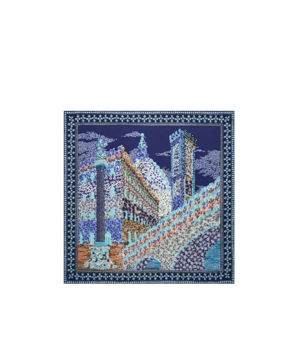 Ferragamo Palazzo Printed Scarf