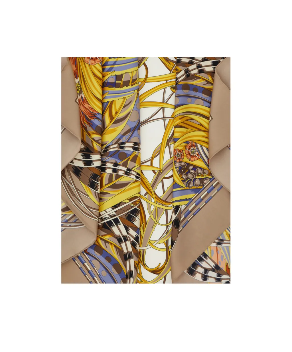 Ferragamo Rooster Print Scarf