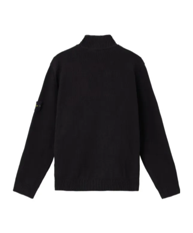 Stone Island Logo Patch Turtleneck Jumper