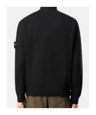 Stone Island Logo Patch Turtleneck Jumper