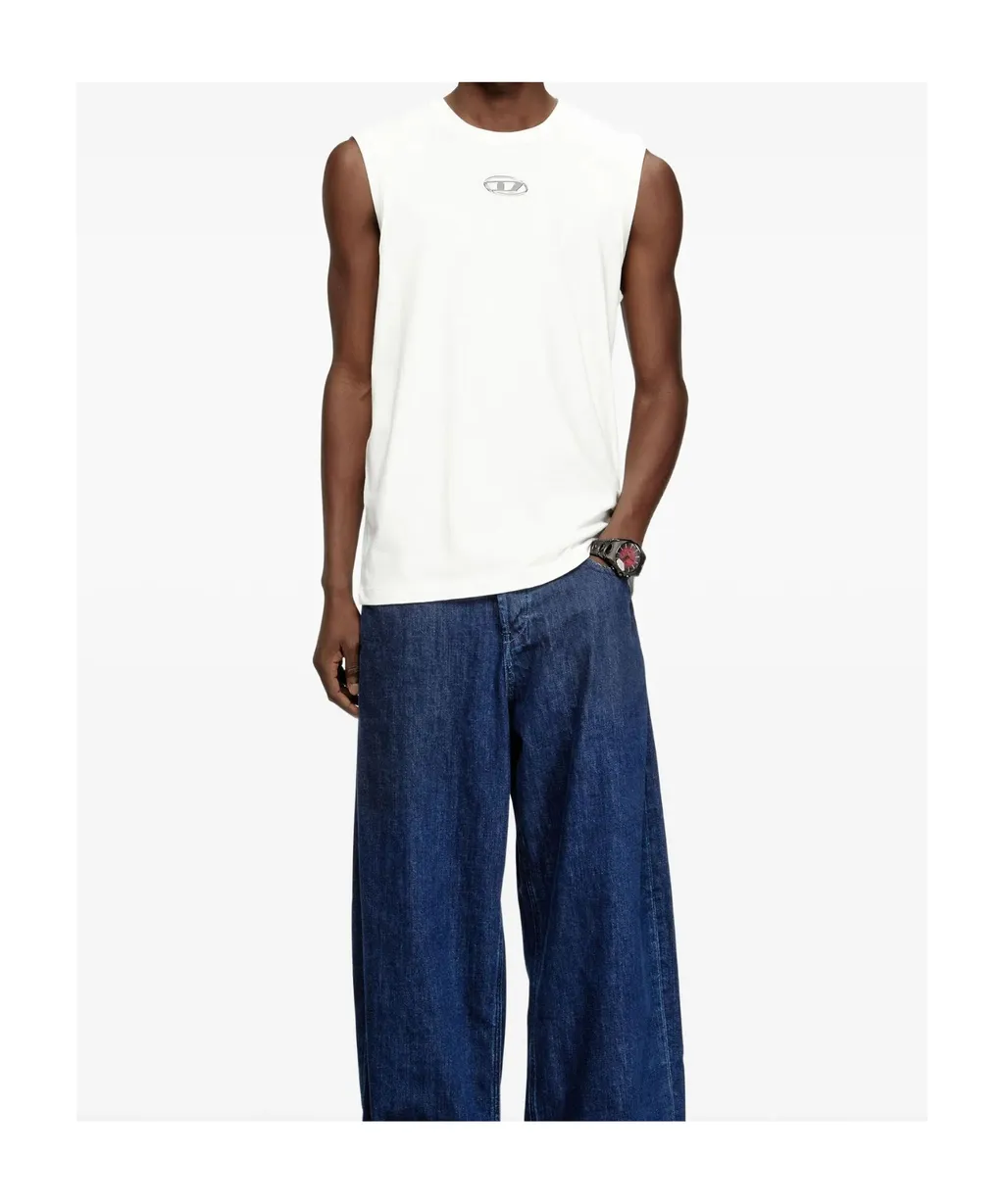 Diesel T-Bisco-Iod Metallic Oval D Tank Top