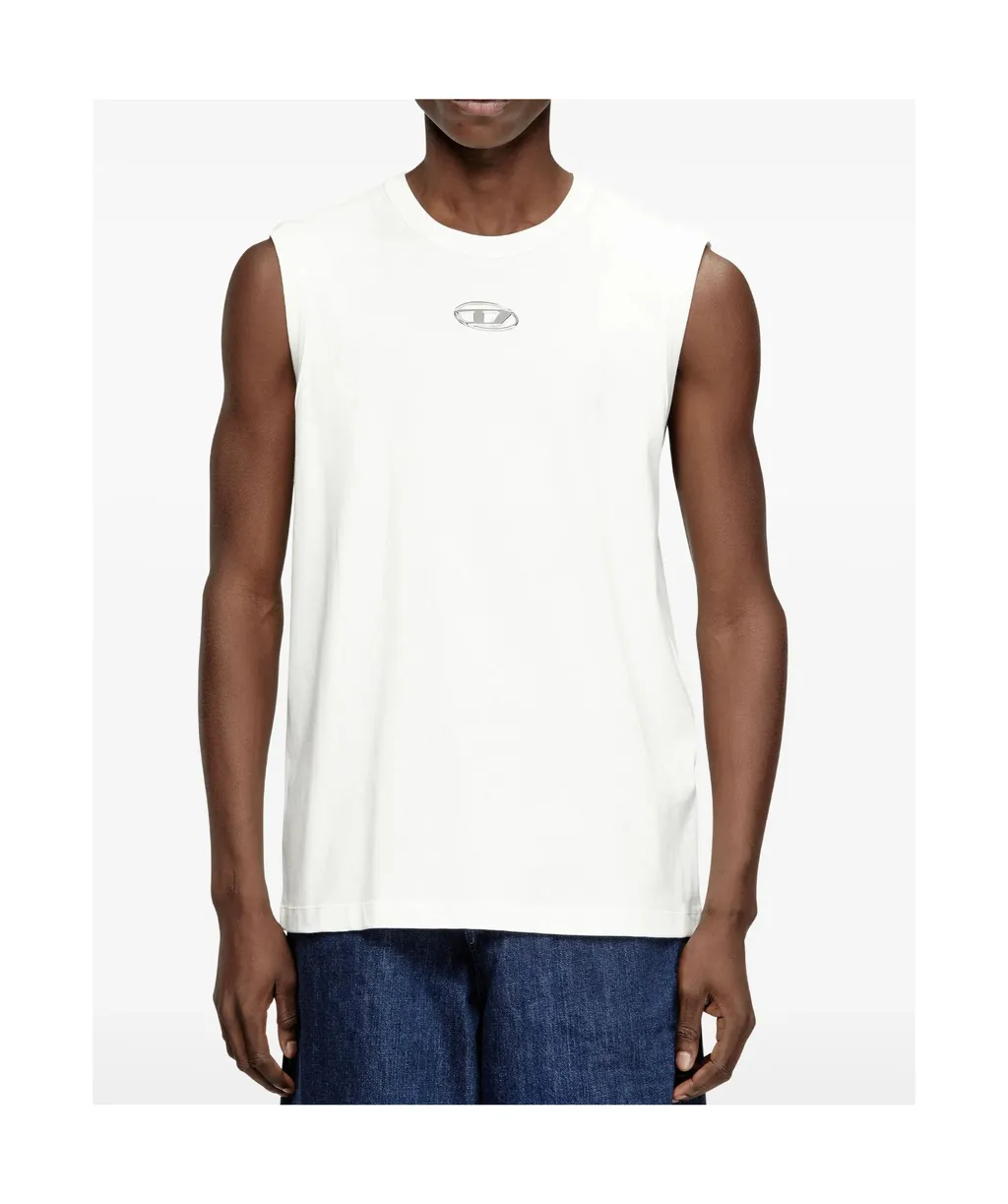 Diesel T-Bisco-Iod Metallic Oval D Tank Top