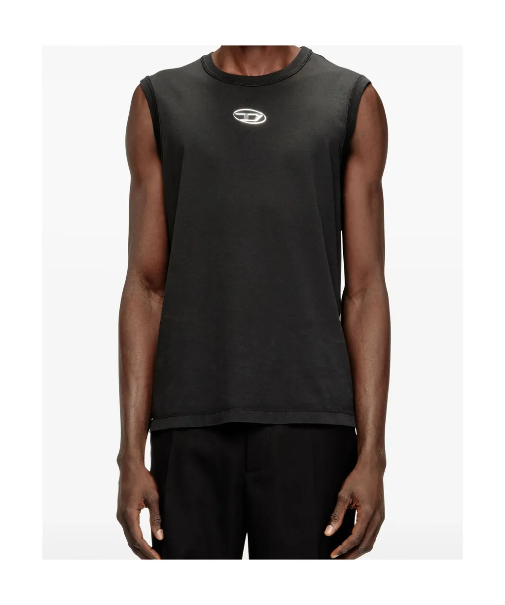 Diesel T-Bisco-Iod Metallic Oval D Tank Top