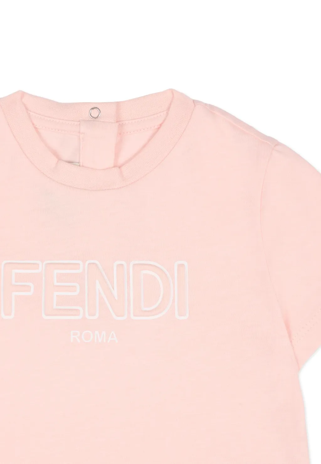 Fendi Kids Logo-Embossed Crewneck T-Shirt