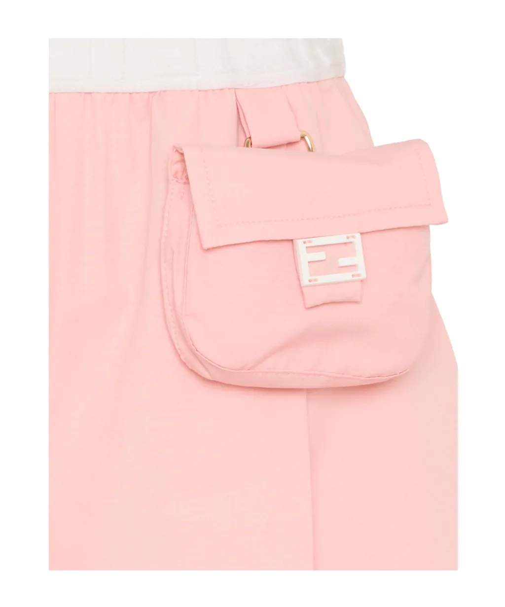 Pink Shorts For Girl With Baguette