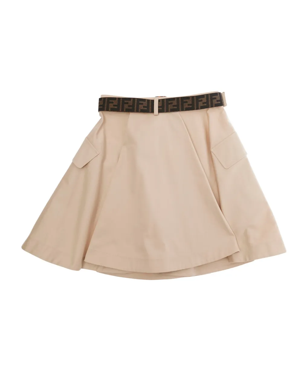 Fendi Kids Flared Mini Skirt