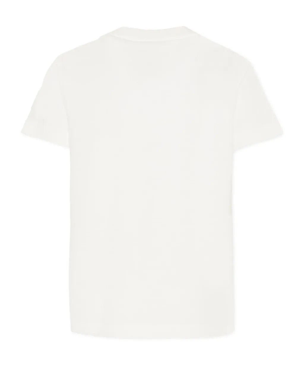 Fendi Kids Dog-Graphic Detailed Crewneck T-Shirt