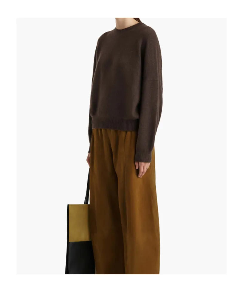 Khaite Crewneck Drop Shoulder Jumper