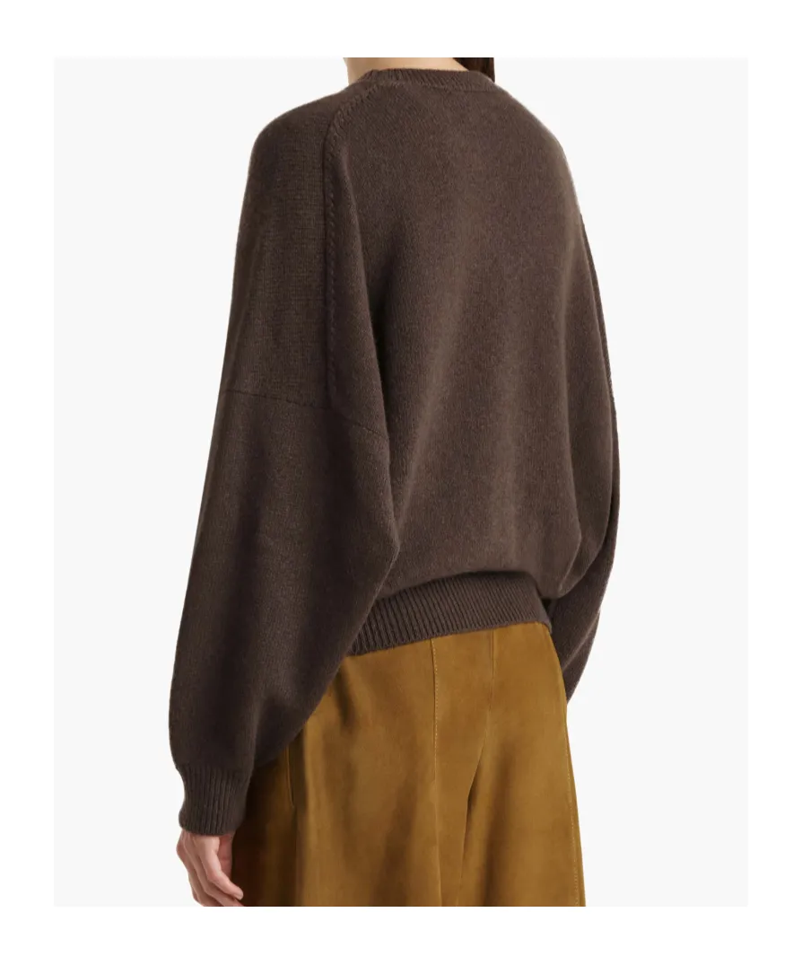 Khaite Crewneck Drop Shoulder Jumper