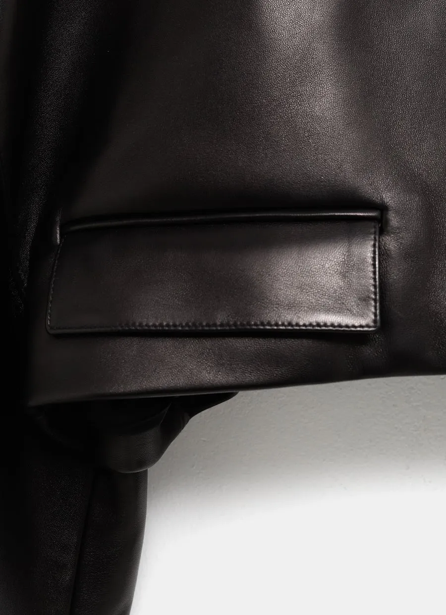 Cropped Leather Jacket