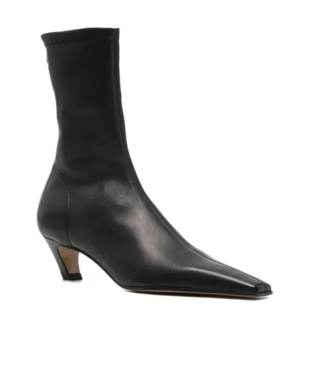 Khaite Pointed-Toe Ankle Boots