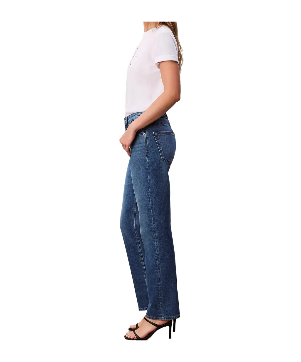 High Rise Straight Jeans