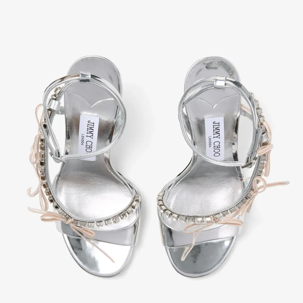 Round-Toe High-Heeled Sandals