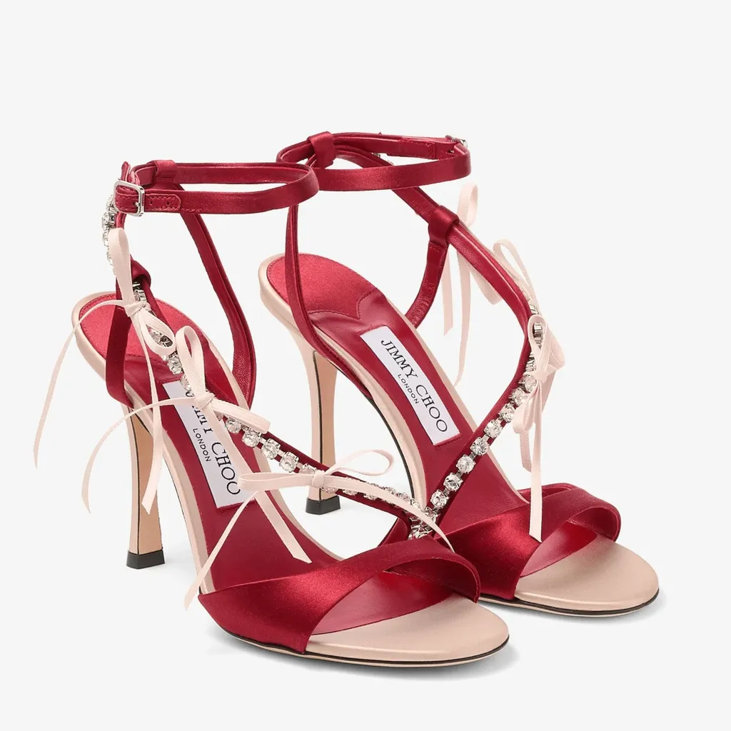 Round-Toe High-Heeled Sandals