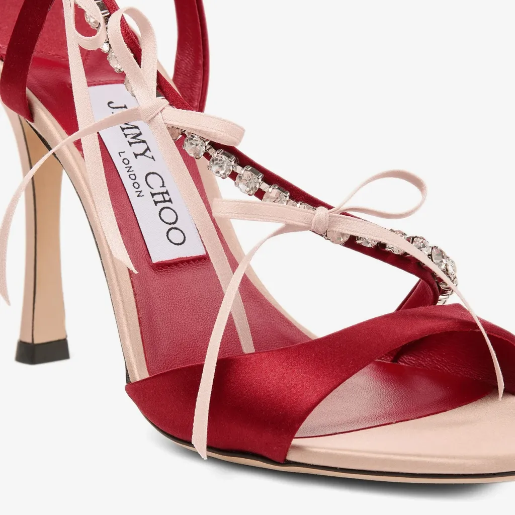 Round-Toe High-Heeled Sandals