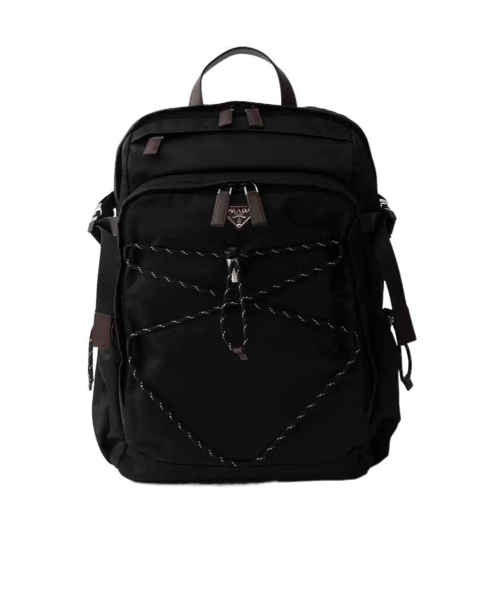 Prada Speedrock Re-Nylon And Leather Backpack